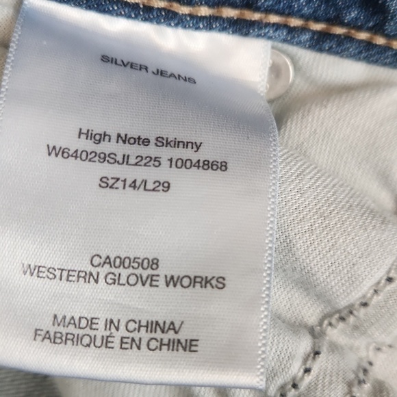 Silver High Note Skinny Jeans - Picture 4 of 5